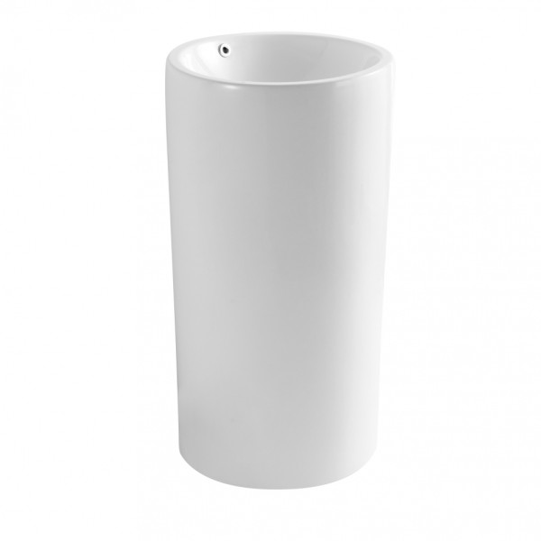 Раковина напольная Abber Bequem 46x46x85,5 белая (AC2133)