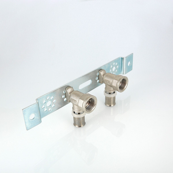 Водорозетка двойная 16x1/2" Valtec (пресс, никель) (VTm.224.N.001604) Водорозетка двойная 16x1/2" Valtec (пресс, никель) (VTm.224.N.001604)