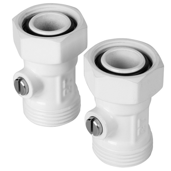 Комплект фитингов со встроенным шаровым краном Royal Thermo 3/4"х3/4"EK (белый) (RANPP13434WH) Комплект фитингов со встроенным шаровым краном Royal Thermo 3/4"х3/4"EK (белый) (RANPP13434WH)