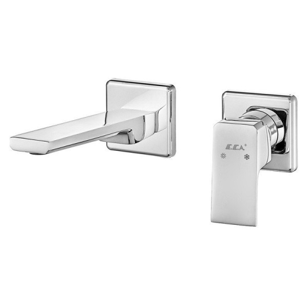 Смеситель для раковины E.C.A. Tiera внешняя часть хром (102167605EX-KK)