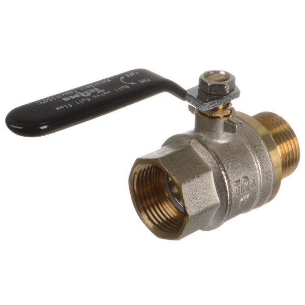 Кран 1" ВН шаровый TeRma CB (чёрная ручка) (30223) Кран 1" ВН шаровый TeRma CB (чёрная ручка) (30223)