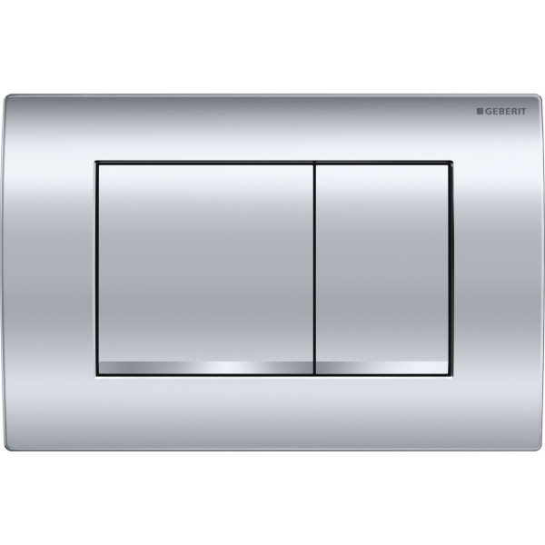 Инсталляция для подвесного Geberit Duofix со смывным бачком Delta, смывная клавиша Delta30, хром глянец (458.163.21.1)