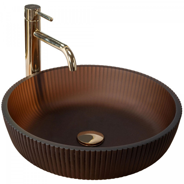 Раковина накладная Rea Jodi 40x40 стекло (REA-U0273)