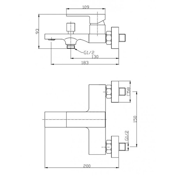 Смеситель для ванны и душа BelBagno Romano (ROM-VAS-CRM) Смеситель для ванны и душа BelBagno Romano (ROM-VAS-CRM)
