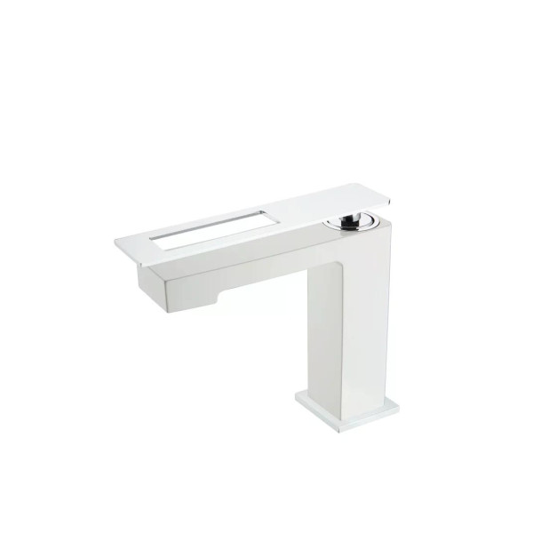 Смеситель для раковины Boheme Q W (белый глянец) (141-WCR) Смеситель для раковины Boheme Q W (белый глянец) (141-WCR)