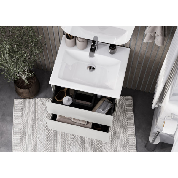 Тумба подвесная Aquaton Сохо 588x455x482 слэйт, галька серая (1.A258.0.01A.J9A.0)