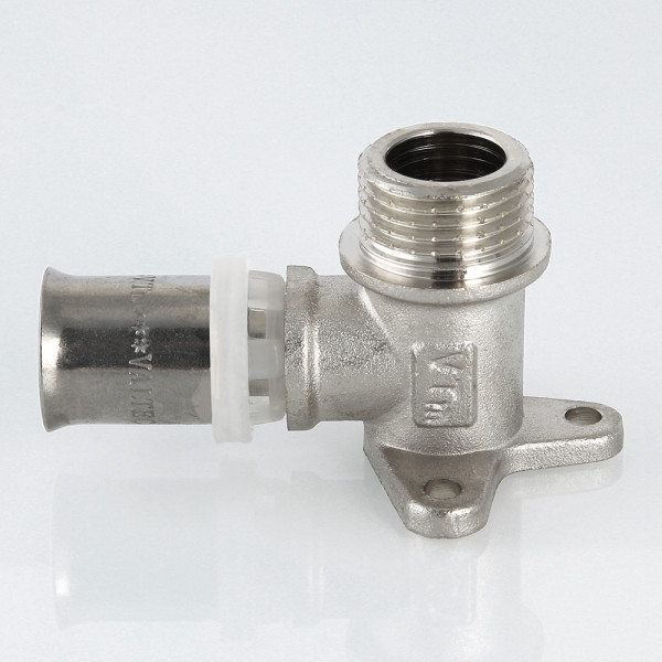 Водорозетка 16x1/2"Н Valtec (пресс, никель) (VTm.255.N.001604) Водорозетка 16x1/2"Н Valtec (пресс, никель) (VTm.255.N.001604)