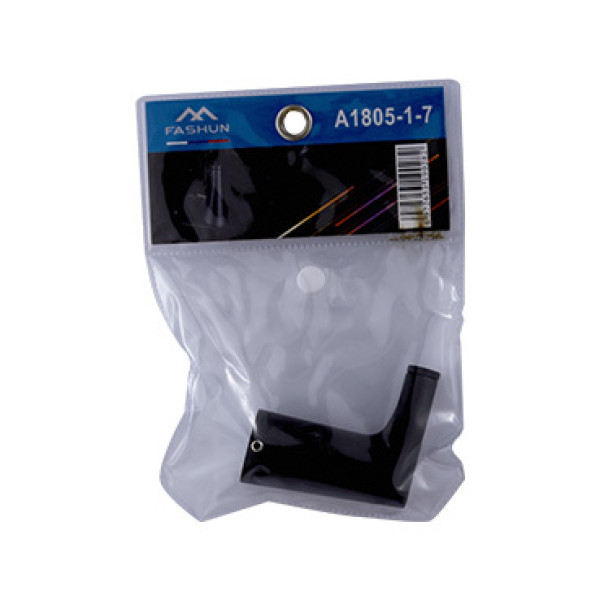 Крючок Fashun одинарный цинк. сплав + SUS201 чёрный (A1805-1-7)