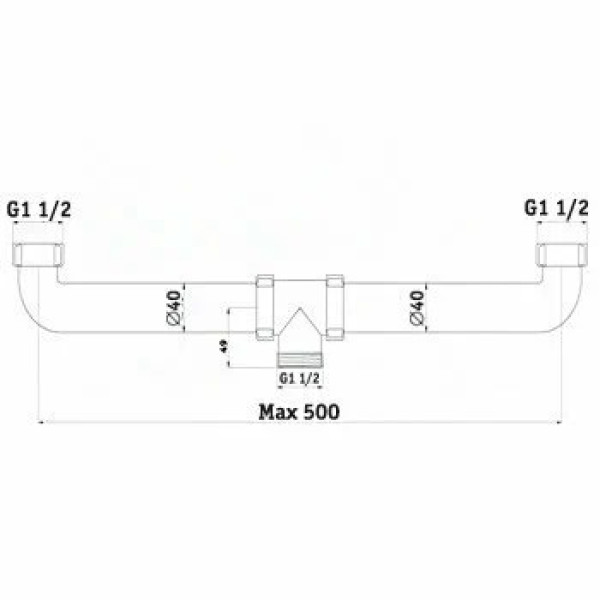 Набор для двойного сифона АНИ без выпуска АНИ пласт (L0100) Набор для двойного сифона АНИ без выпуска АНИ пласт (L0100)
