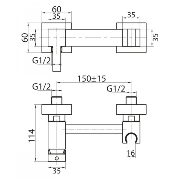 Смеситель для душа Cezares Articoli Vari хром (CZR-DA4-01) Смеситель для душа Cezares Articoli Vari хром (CZR-DA4-01)
