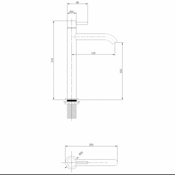 Смеситель для раковины Abber Wasser Kreis розовое золото (AF8111RG)