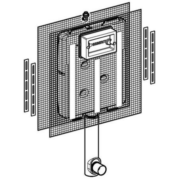 Клавиша смыва для писсуара Geberit HyTronic скрытого распознавания 116.010.00.1 Клавиша смыва для писсуара Geberit HyTronic скрытого распознавания 116.010.00.1