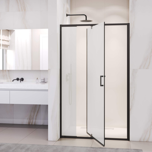 Душевая дверь RGW Passage 100x195 стекло матовое, профиль черный (350800801-24)