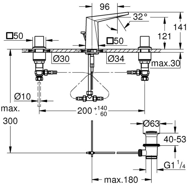 Смеситель для раковины Grohe Allure Brilliant (20342AL0)