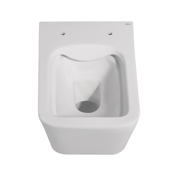 Унитаз Abber Rechteck подвесной белый матовый, безободковый (AC1201MW) Унитаз Abber Rechteck подвесной белый матовый, безободковый (AC1201MW)