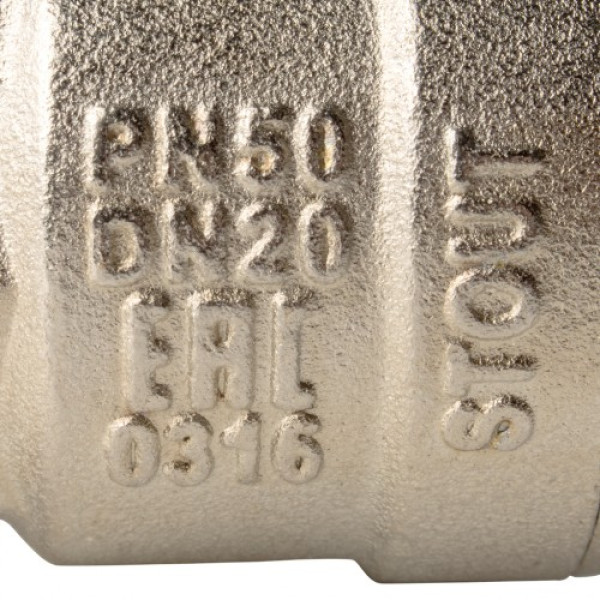 Кран 3/4" ВВ шаровый Stout (черная бабочка, полнопроходной) SVB-0002-000020