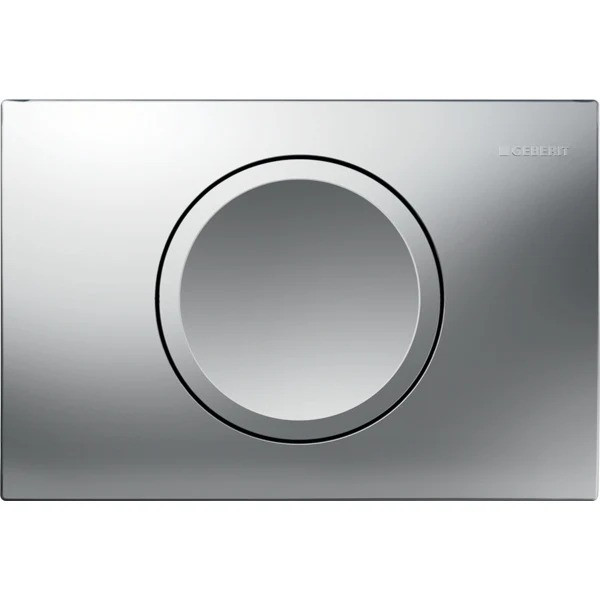 Смывная клавиша Geberit Delta15 смыв/стоп матовый хром (115.109.46.1) Смывная клавиша Geberit Delta15 смыв/стоп матовый хром (115.109.46.1)