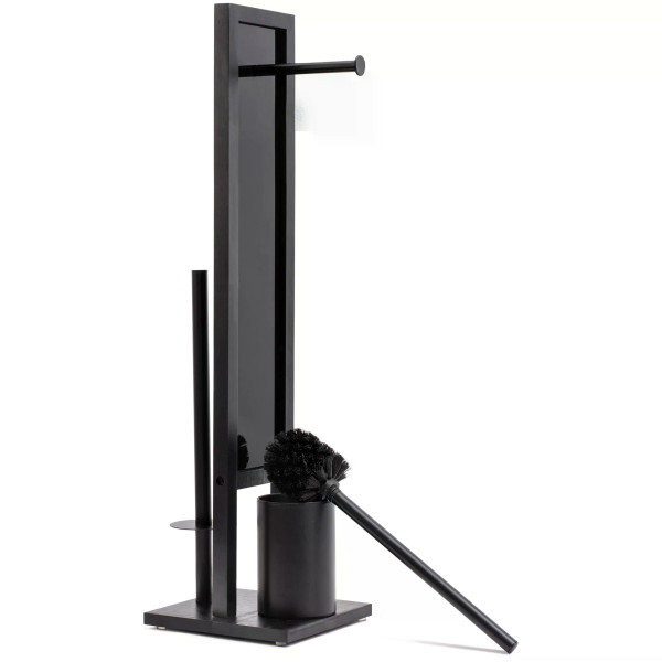 Напольная стойка с держателем туалетной бумаги и ёршиком 700*195мм (HOM-04003)