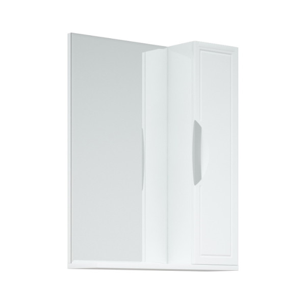 Шкаф зеркальный Melodia Альфа 55 белый (MFR80017WT)