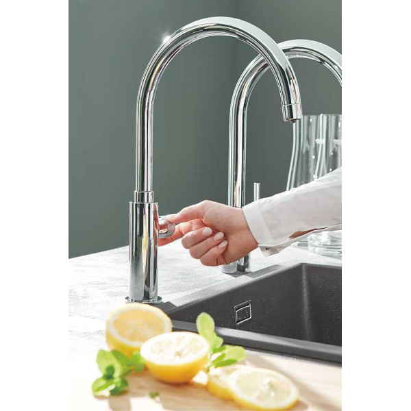 Смеситель для кухни Grohe Blue Pure Eurosmart с функцией фильтрации воды, хром (31722000)