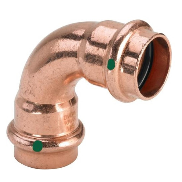 Угол 15x90 двухраструбный Profipress SC-Contur (пресс, медь) Viega (291 501) Угол 15x90 двухраструбный Profipress SC-Contur (пресс, медь) Viega (291 501)