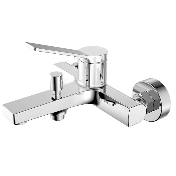 Смеситель для ванны и душа Azario Vise с душевым комплектом хром (AZ-VSA238330C)