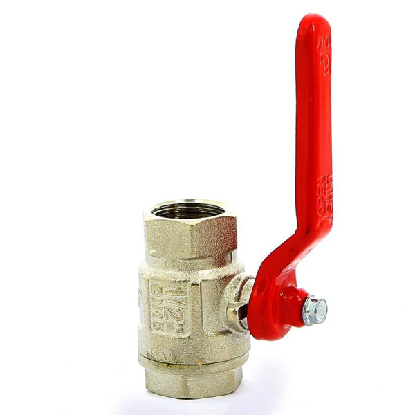 Кран Itap 1/2" ВВ шаровый Ideal (красная ручка) (0900012) Кран Itap 1/2" ВВ шаровый Ideal (красная ручка) (0900012)
