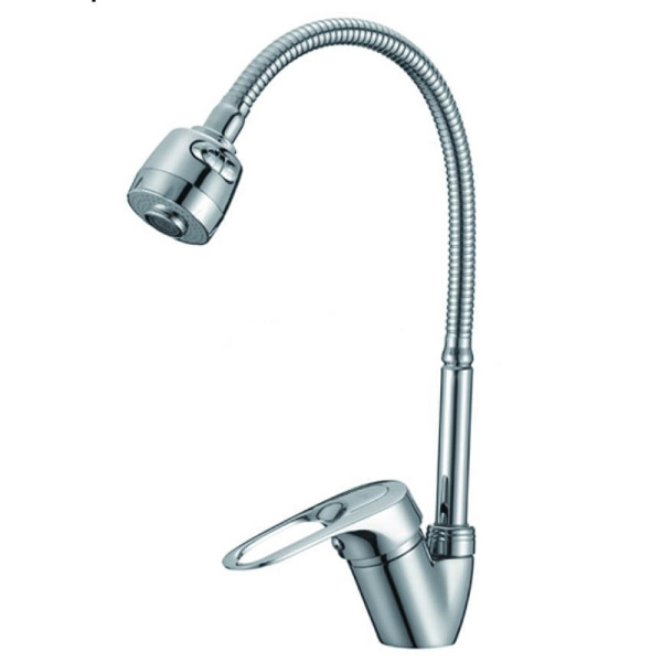 Смеситель для кухни Dlin с гибким изливом хром (D150628-T)