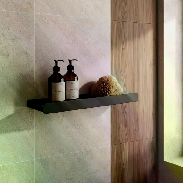 Полка Rea SF03 450мм Black mat черный матовый (REA-06006) Полка Rea SF03 450мм Black mat черный матовый (REA-06006)