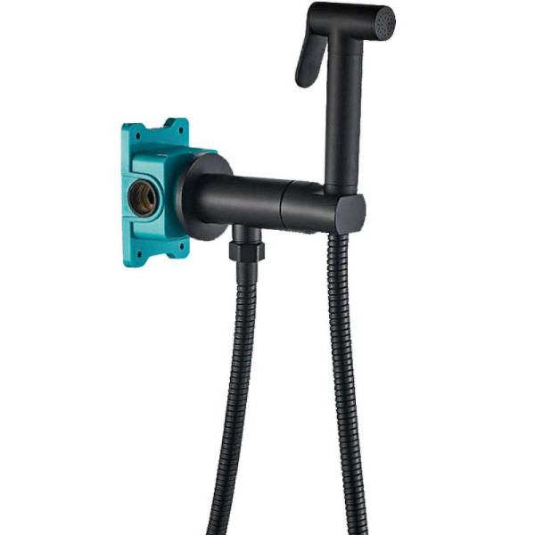 Гигиенический душ со смесителем ALMAes Agata Черный матовый (AL-877-05) Гигиенический душ со смесителем ALMAes Agata Черный матовый (AL-877-05)