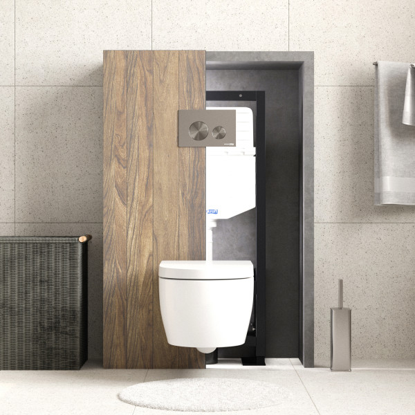 Инсталляция для унитаза WasserKRAFT Dill с клавишей смыва никель (61TLT.010.ME.BN02) Инсталляция для унитаза WasserKRAFT Dill с клавишей смыва никель (61TLT.010.ME.BN02)