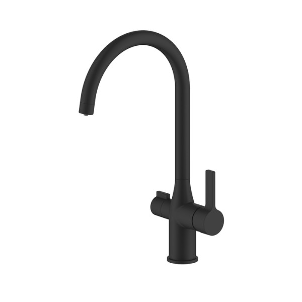 Смеситель для кухни Iddis Pure с каналом для фильтрованной воды черный (PURBLFJi05)