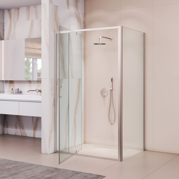 Душевой уголок RGW PA-078 (RGW PA-008 + Z-050-2) 1100x1000 стекло прозрачное, профиль хром (350807810-11)