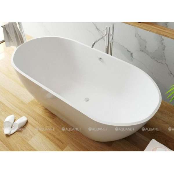 Ванна из искусственного камня Aquanet Family Stone 180,5х78,5 белая (332888)