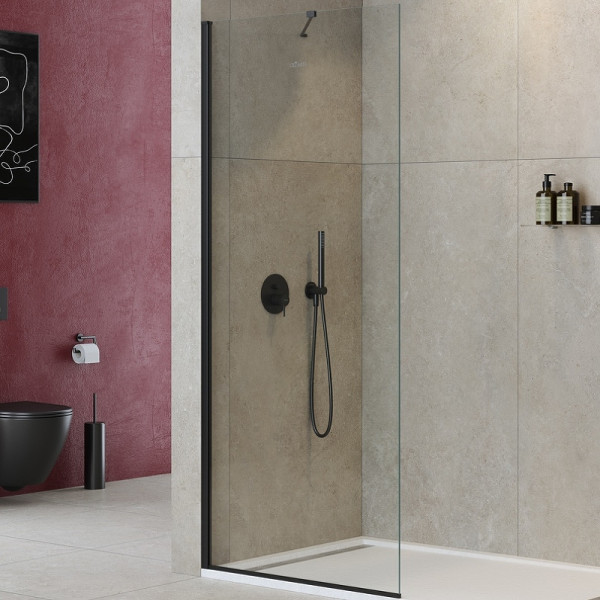 Душевая перегородка Cezares Liberta 70x195 стекло прозрачное, профиль черный (LIBERTA-L-1-TB-70-C-NERO) Душевая перегородка Cezares Liberta 70x195 стекло прозрачное, профиль черный (LIBERTA-L-1-TB-70-C-NERO)