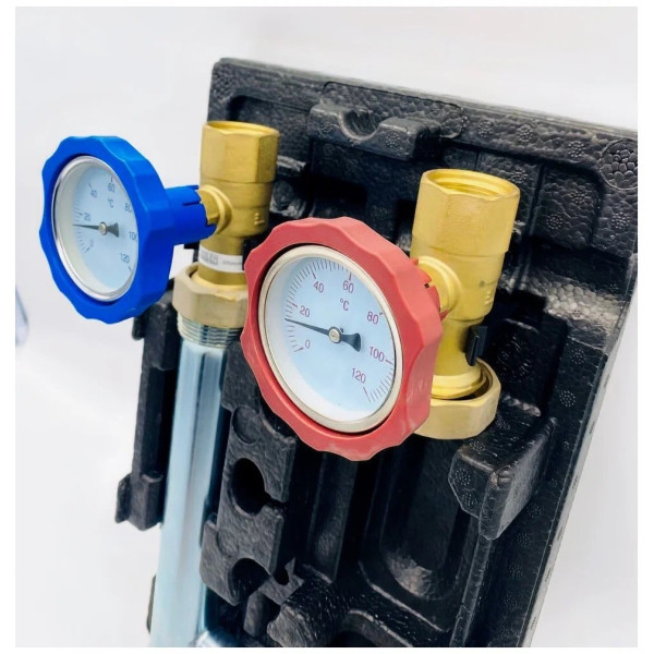 Насосная группа TIM 1" с трёхходовым термосмесительным клапаном, без насоса (NG-TK-0101) Насосная группа TIM 1" с трёхходовым термосмесительным клапаном, без насоса (NG-TK-0101)