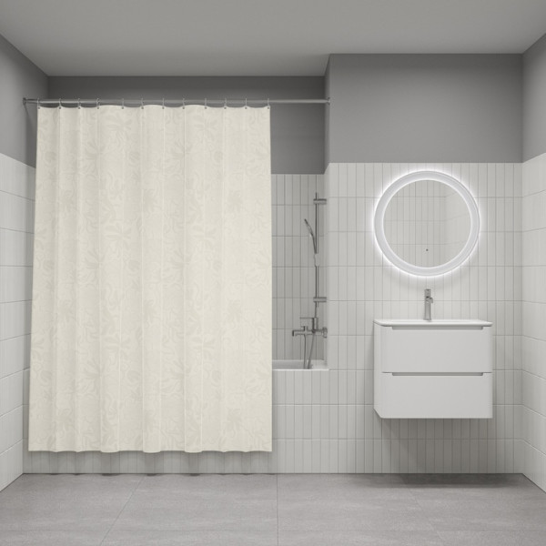 Шторка для ванн текстильная Iddis Base 180x200 бежевая (BD04P18i11)