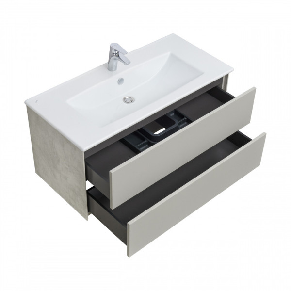 Тумба подвесная Aquaton Сохо 980x455x476 слэйт, галька серая (1.A258.2.01A.J9A.0) Тумба подвесная Aquaton Сохо 980x455x476 слэйт, галька серая (1.A258.2.01A.J9A.0)