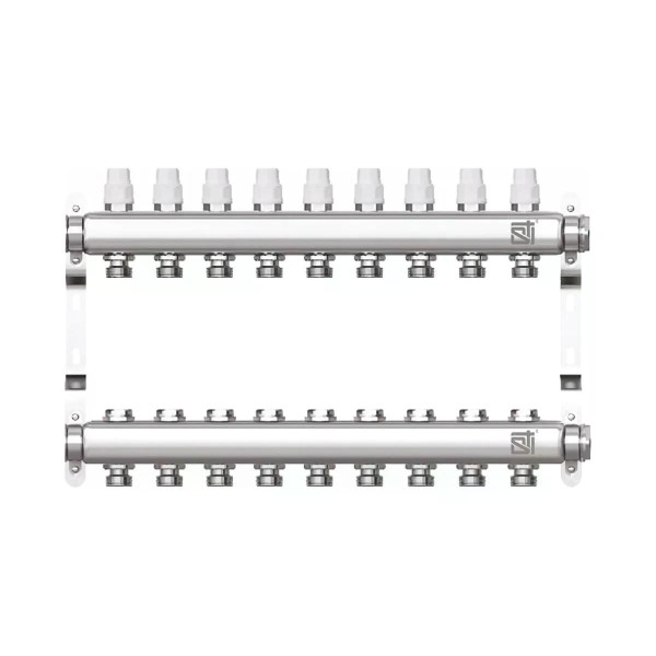Коллекторная группа 9 отводов 1x3/4" (евроконус) без расходомеров STI CM9 (нерж.ст.) STI (ТТ000019027) Коллекторная группа 9 отводов 1x3/4" (евроконус) без расходомеров STI CM9 (нерж.ст.) STI (ТТ000019027)