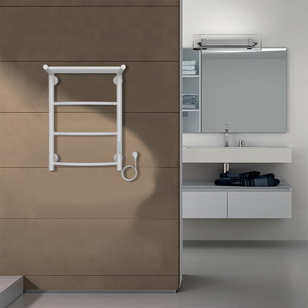 Полотенцесушитель электрический Azario Verona 400x600 белый Полотенцесушитель электрический Azario Verona 400x600 белый