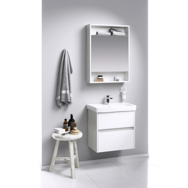 Шкаф зеркальный Aqwella City 600x150x800 дуб канадский (SIT0406DK)