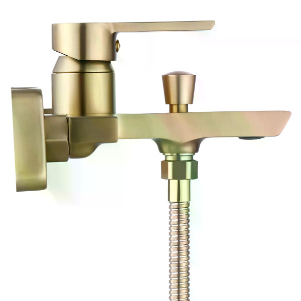 Смеситель для раковины Rea Argus с душевым комплектом золото матовое (REA-B6414) Смеситель для раковины Rea Argus с душевым комплектом золото матовое (REA-B6414)