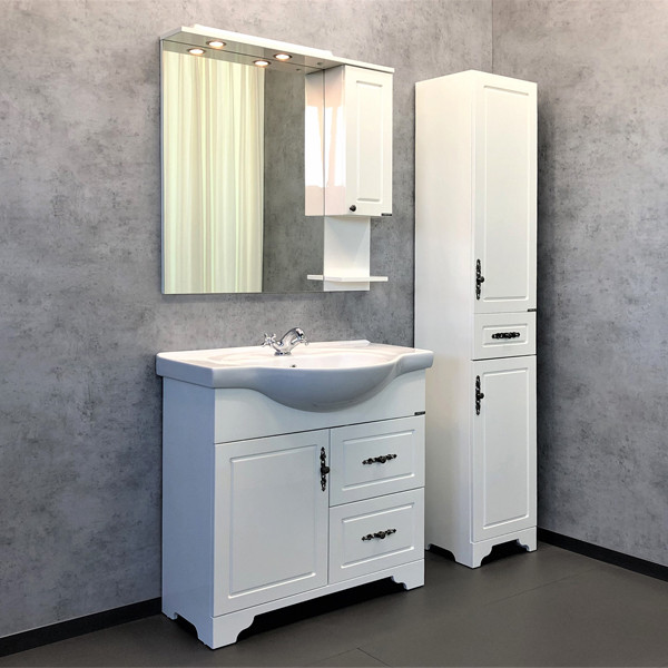 Тумба напольная Comforty Рига 875x880x510 дуб сонома матовый с раковиной (00-00001551)