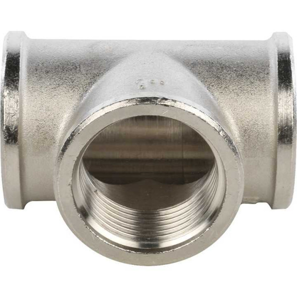 Тройник 1" Stout (никель) SFT-0020-000001 Тройник 1" Stout (никель) SFT-0020-000001