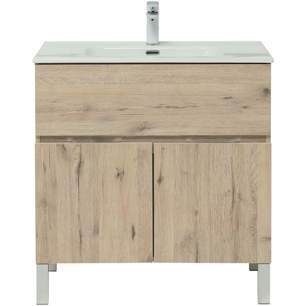 Тумба напольная Aquanet Алвита New 80 1 ящик, 2 дверцы, дуб веллингтон белый (00277553) Тумба напольная Aquanet Алвита New 80 1 ящик, 2 дверцы, дуб веллингтон белый (00277553)