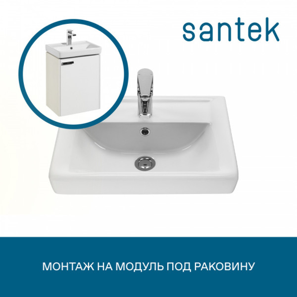 Раковина мебельная Santek Тигода 506x380x170 белая (1WH302128) Раковина мебельная Santek Тигода 506x380x170 белая (1WH302128)