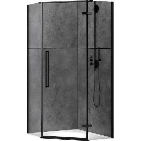 Душевой уголок ABBER Ewiges Wasser AG05090B 90*90 стекло прозрачное профиль черный Душевой уголок ABBER Ewiges Wasser AG05090B 90*90 стекло прозрачное профиль черный