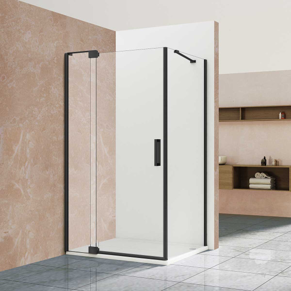 Душевой уголок Vincea Extra VSR-1E 1100/1200х900х2000 стекло тонированное, профиль черный (VSR-1E111290CLB) Душевой уголок Vincea Extra VSR-1E 1100/1200х900х2000 стекло тонированное, профиль черный (VSR-1E111290CLB)