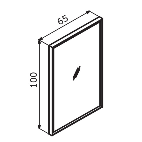 Зеркало с подсветкой Orka Cube 650x1000 белый матовый (3000368) Зеркало с подсветкой Orka Cube 650x1000 белый матовый (3000368)