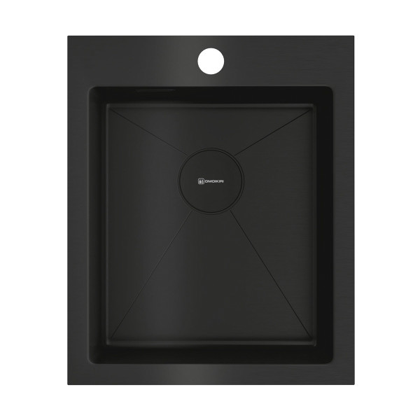 Мойка для кухни врезная Omoikiri Akisame 41-GB нерж. сталь/графит (4997011)